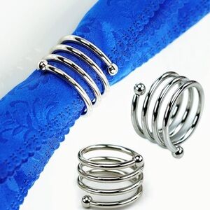 Elegant Silver Napkin Rings